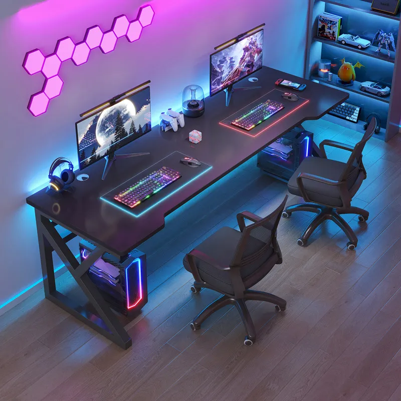 Esports Gaming Table - Podwójne biurko komputerowe, nowoczesny, prosty stół