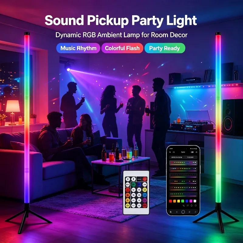 Esports Gaming - 2 SZT. Lampa podłogowa RGB 120