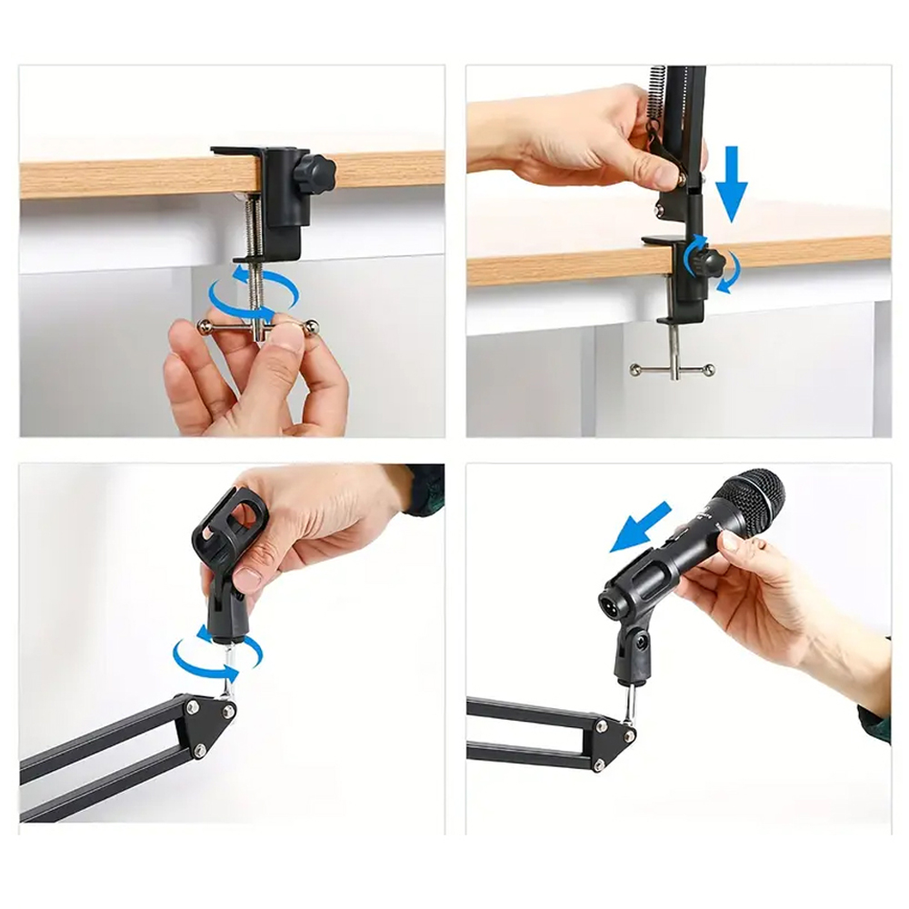 Składany metalowy wysuwany wsp – Microphone Arm Boom recenzja i cena