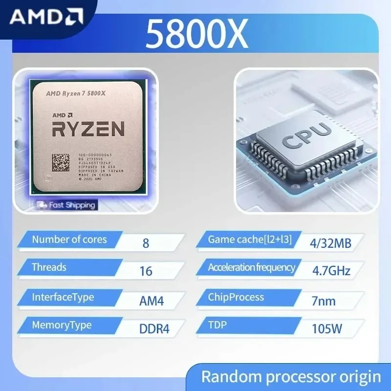 Procesor AMD Ryzen 7 5800X 7nm – Esports Gaming recenzja i cena