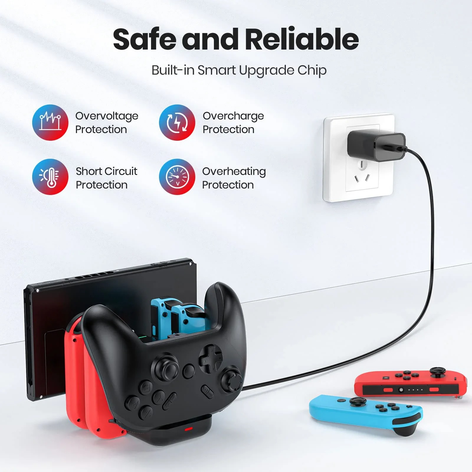 Stacja dokująca Switch 6 w 1,  – Controller Charging Stand recenzja i cena