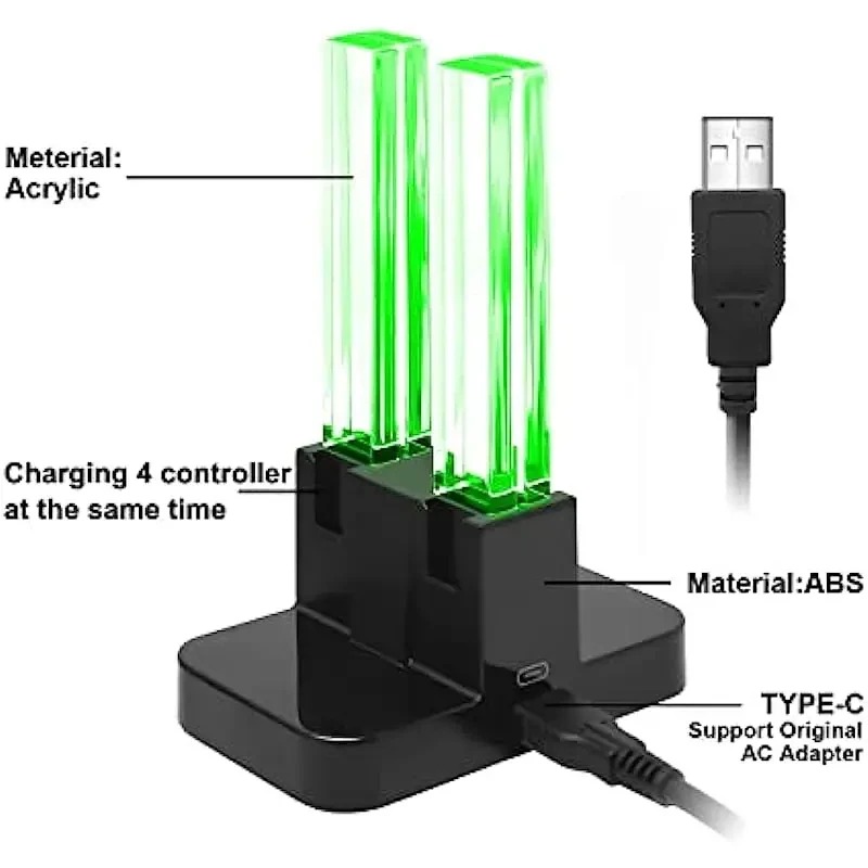 4 w 1 stacja ładująca LED ze w – Controller Charging Stand recenzja i cena