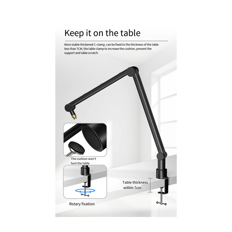 Regulowany statyw mikrofonowy  – Microphone Arm Boom recenzja i cena