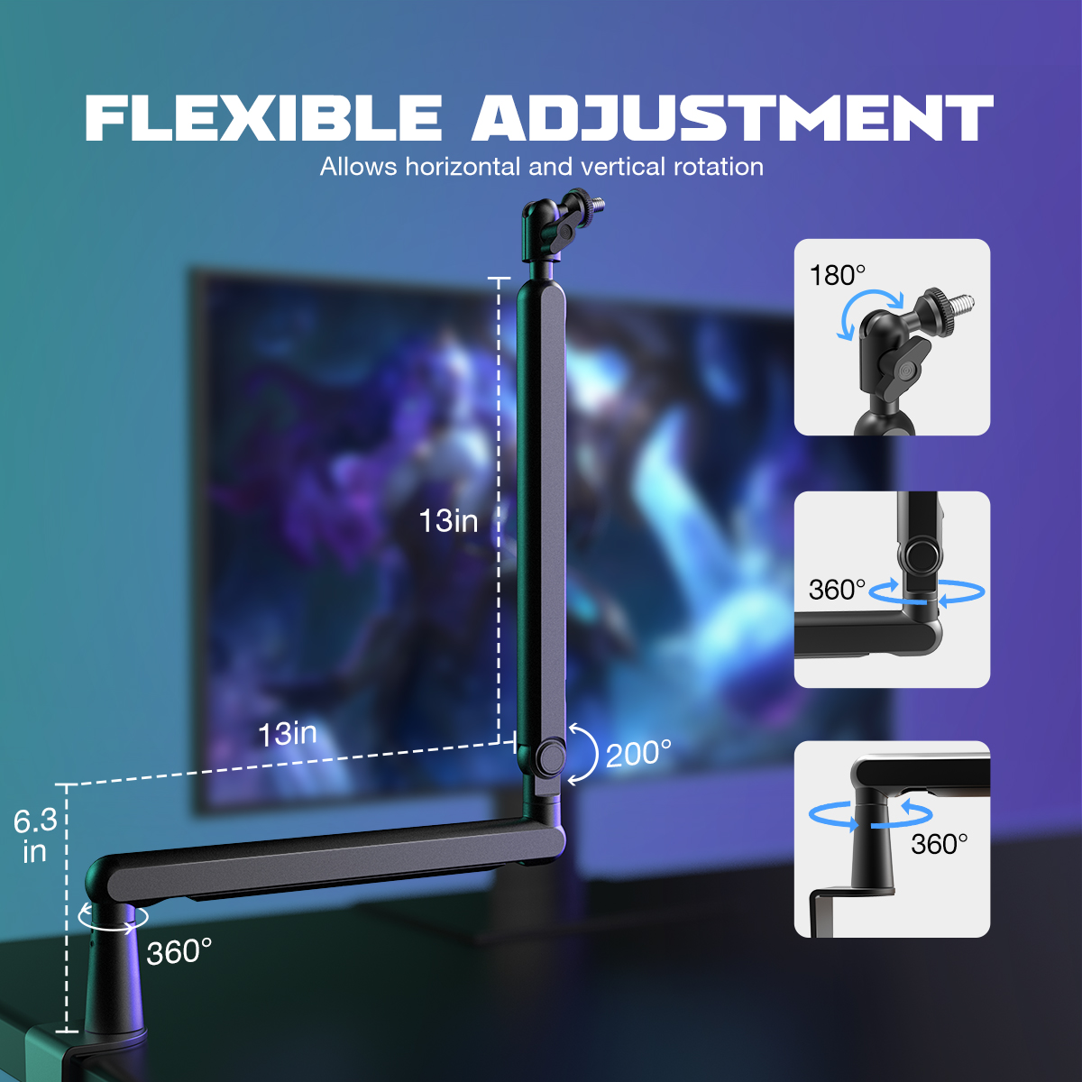 Wysięgnik mikrofonu FIFINE Amp – Microphone Arm Boom recenzja i cena
