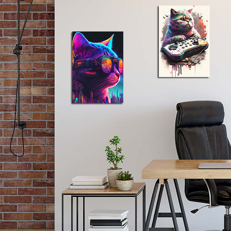80s Colorful Punk Neon Gamer C – Esports Gaming Wallpaper recenzja i cena