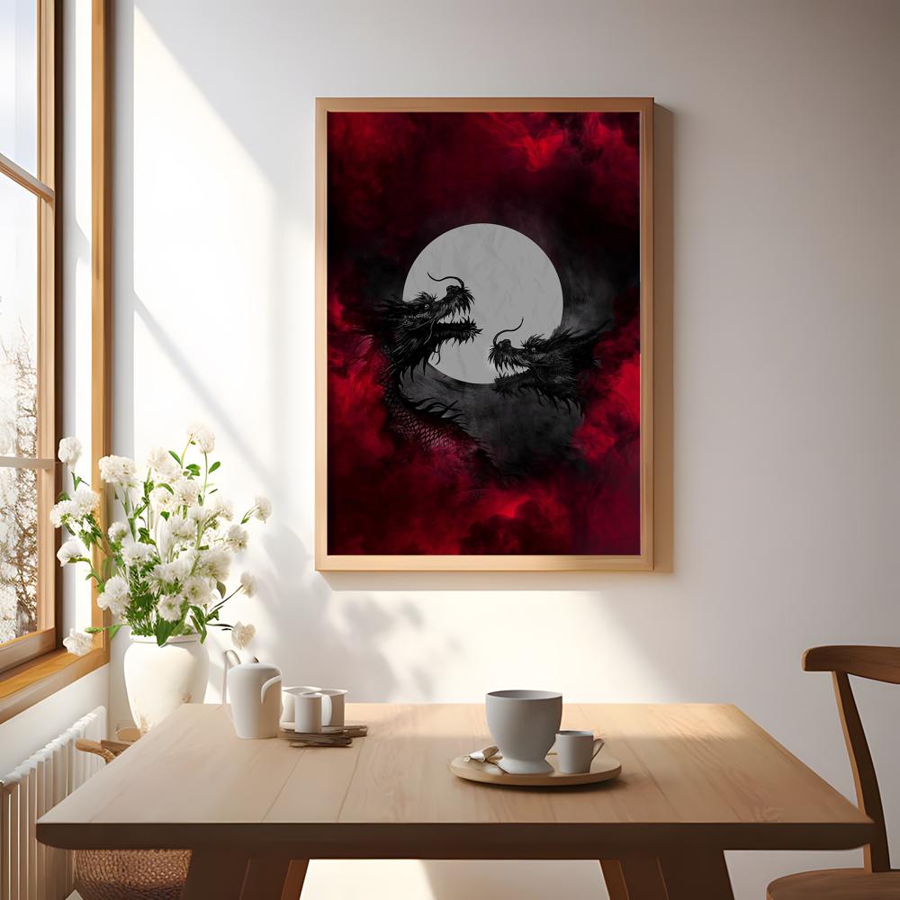 Czarny Smok Plakat Wodoodporne – Esports Gaming Wallpaper recenzja i cena