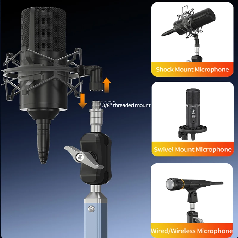 Profesjonalny uchwyt z podwójn – Microphone Arm Boom recenzja i cena